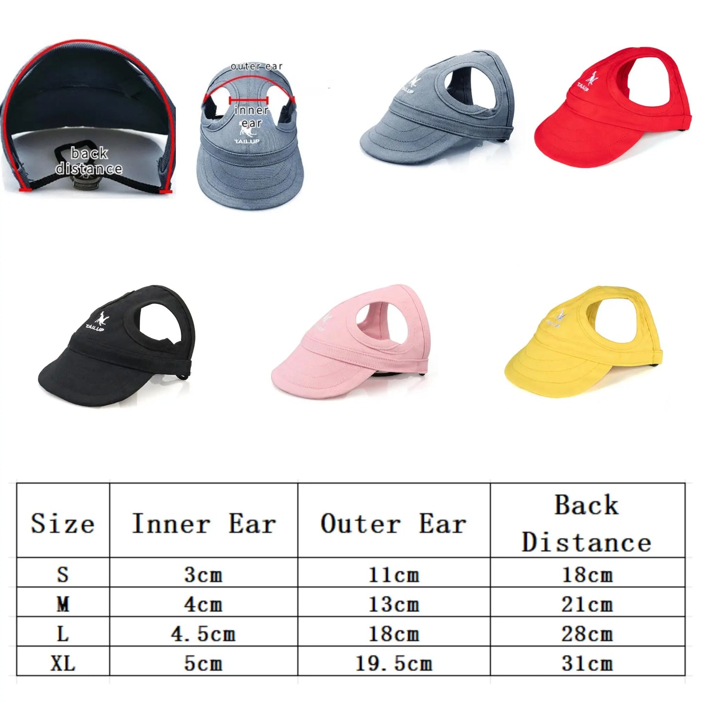 Adjustable Pet Dog Baseball Cap – Cute Travel Sun Visor Hat with Ear Holes | Outdoor Breathable Sport Pet Cap for Dogs