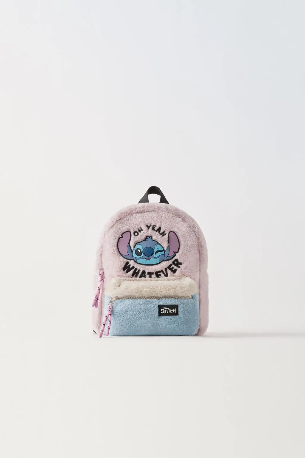 Disney Stitch Plush Children's School Bag – Cute Color Blocking Kindergarten Backpack, Mini Fashion Backpack