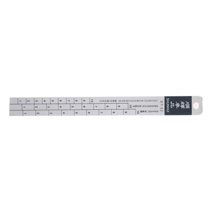 Paint Mixing Ratio Ruler – Standard Dipstick Scale Tool for Accurate Paint Measurement & Color Mixing in Automotive & DIY Projects