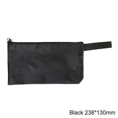 Waterproof Oxford Canvas Tool Bag — 420D Zipper Organizer, Portable Travel Storage Pouch for Tools & Accessories