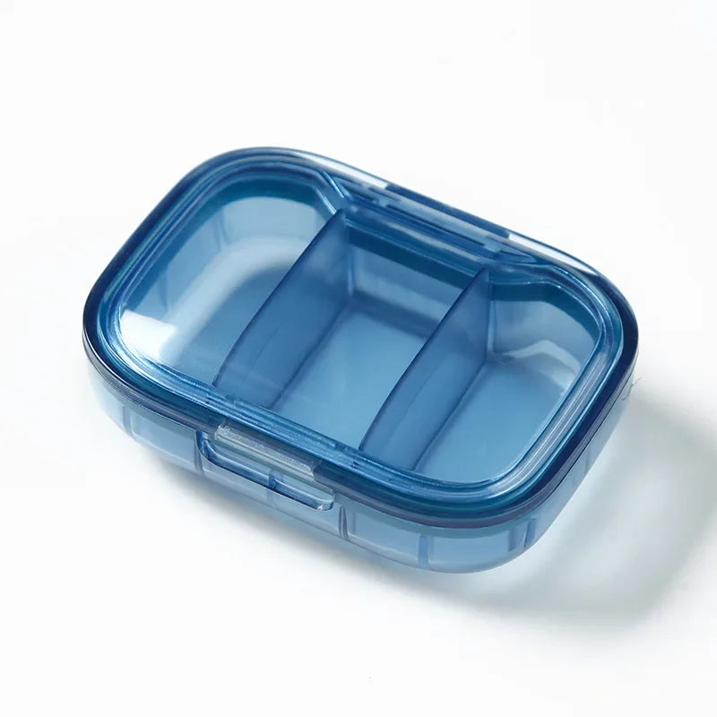 Mini Medicine Pill Box – Portable Drug Storage, Pills Dispenser & Organizer, Tablet Container Case