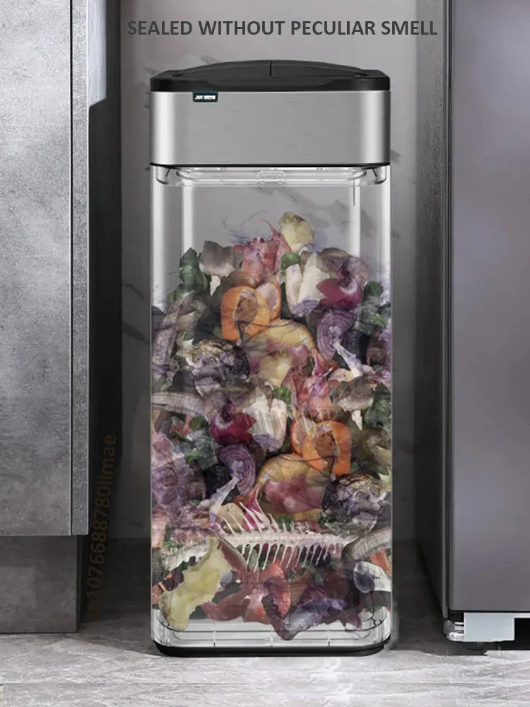 20L Stainless Steel Smart Sensor Trash Can — Automatic Kitchen Food & Waste Bin (15L/20L)