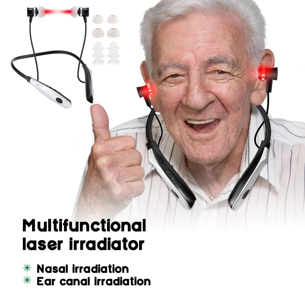 Portable Nasal and Ear Canal Laser Irradiator – Rechargeable 650nm Neck-Hanging Laser for Tinnitus Reduction