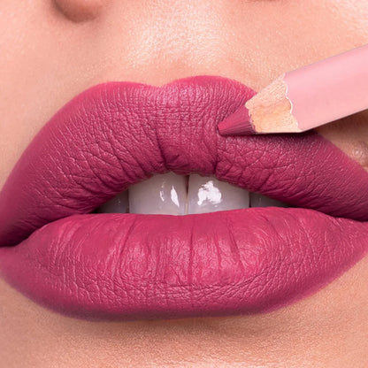12-Color Matte Lipliner Pencil – Waterproof, Plumping Lip Liner for Natural Nude & Pink Shades | Professional Lip Contour Makeup