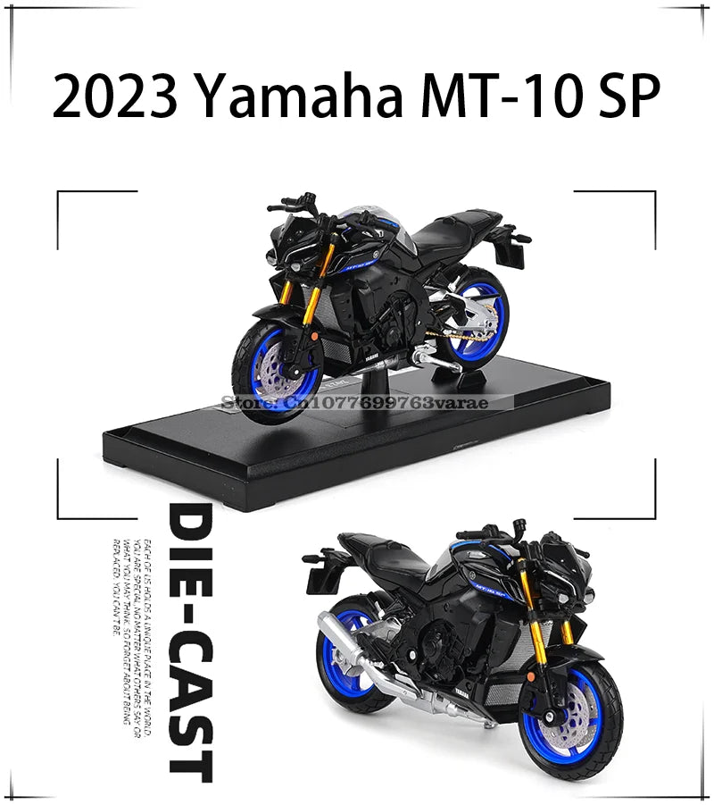 Maisto 1:18 Alloy Motorcycle Model – Yamaha MT-07/MT-10, Ducati, Kawasaki, KTM, Suzuki, BMW