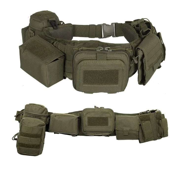 Yakeda MOLLE Pockets & Pouches – Tactical Hunting Waist Security Belt with Padded Patrol Support