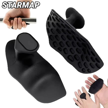 Weightlifting Hand Grips - 2-Piece Fingerless Workout Gloves for Gym & Pull-Ups