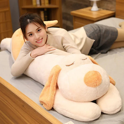 Giant Soft Dog Plush Pillow – Cotton Stuffed Pet Doll Sleep Pillow Gift for Girlfriend