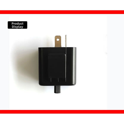 12V Adjustable LED Turn Signal Flasher Relay - Universal Motorcycle Indicator Flash Controller