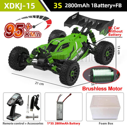 1:14 95KM/H Brushless RC Car – Professional 4WD Electric High-Speed Off-Road Drift Toy for Kids, VS WLtoys 144010