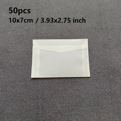 50 Pcs Blank Translucent Envelopes – for Invitations, Postcards, Gift Boxes, Wedding & Business Letters