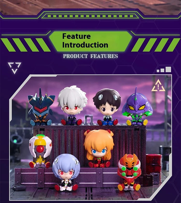 Evangelion Mini Sitting Series Blind Box – Anime Figure Collectible Decoration & Custom Gift
