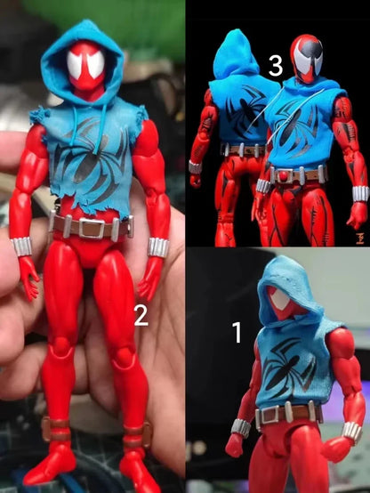 Ct Toys Scarlet Spider Action Figure — Mafex 186 Ben Reilly Comic Version | Spider-Man Anime Collection Model Toy Gift