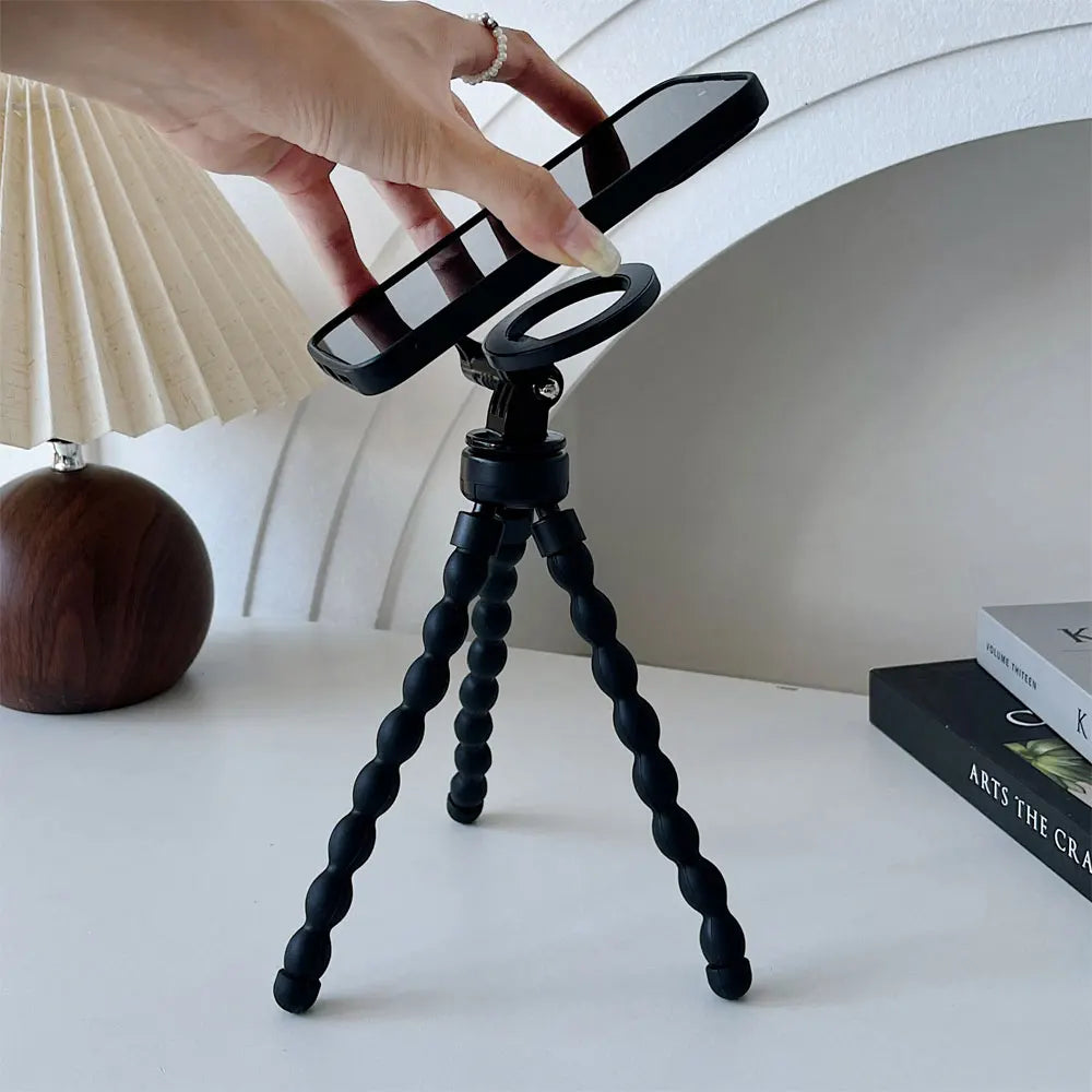 MagSafe Magnetic Mini Tripod — Universal Smartphone & Mobile Phone Stand, Octopus Monopod Holder