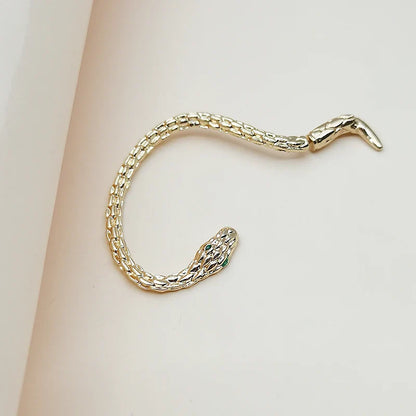 Stainless Steel Vintage Snake Wrap Ear Hook Earrings - Gothic Women's Accessories Clip-ons Trending 2024