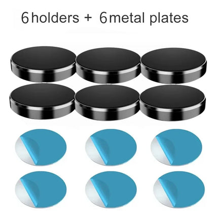 Universal Magnetic Car Phone Holder — Dashboard & Wall Mount Stand for iPhone, Xiaomi, Huawei, Samsung