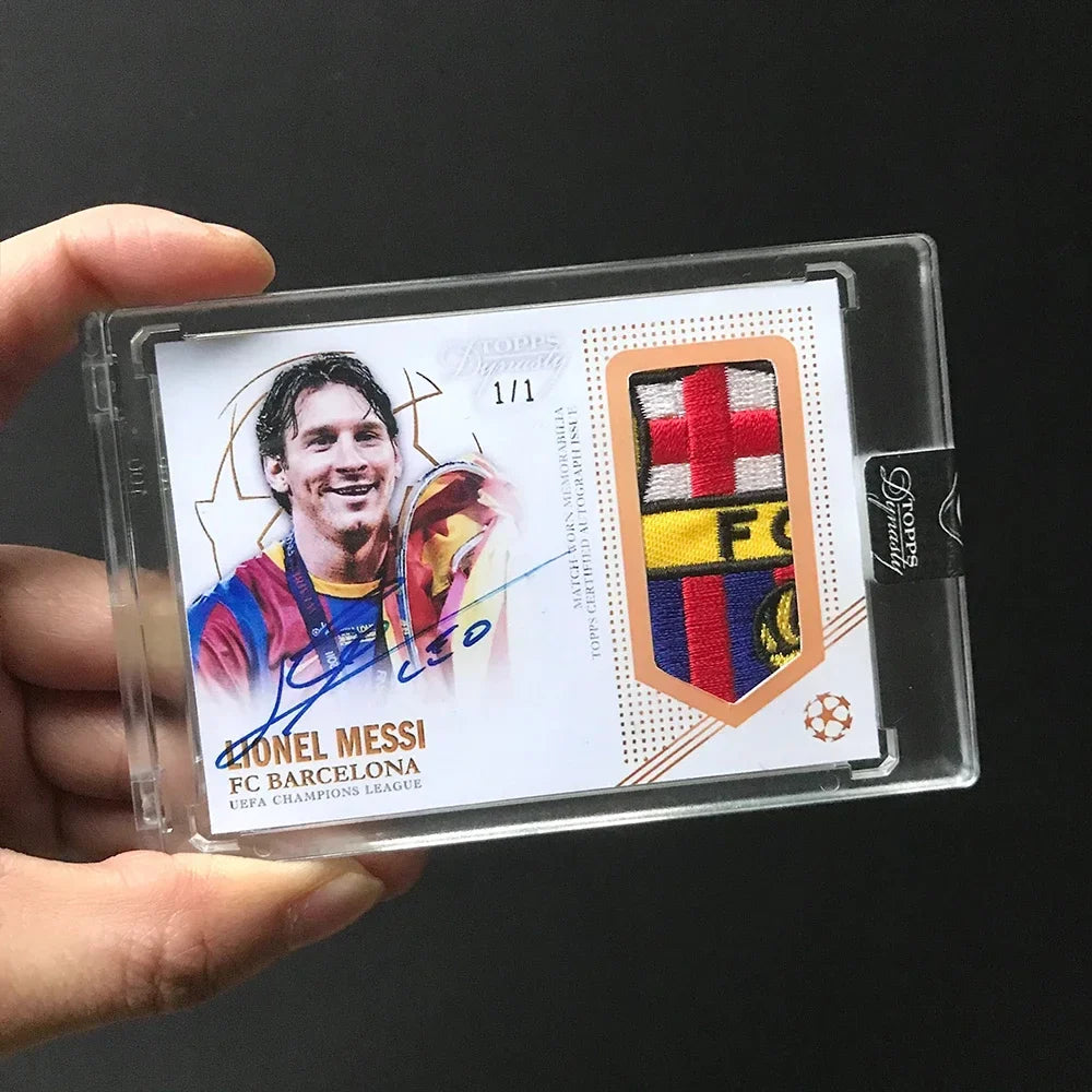 Panini DIY Jersey Card – Messi, Ronaldo & Neymar Signed Collectible, Homemade Birthday & Christmas Gift