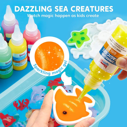 JOYFY Magic Fairy Water Gel Kit — 10-Color Gel Toy Set with Preserving Bottles for Kids Gifts & Party Favors
