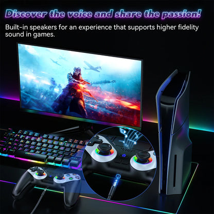 Bluetooth Wireless Gamepad for PS5 – Dual Sense Controller with Turbo, Vibration & Programmable Buttons for PS5/PC Console