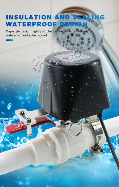 Tuya Zigbee Smart Gas & Water Valve Controller – WiFi Irrigation Timer Compatible with Alexa, Google Assistant, SmartLife