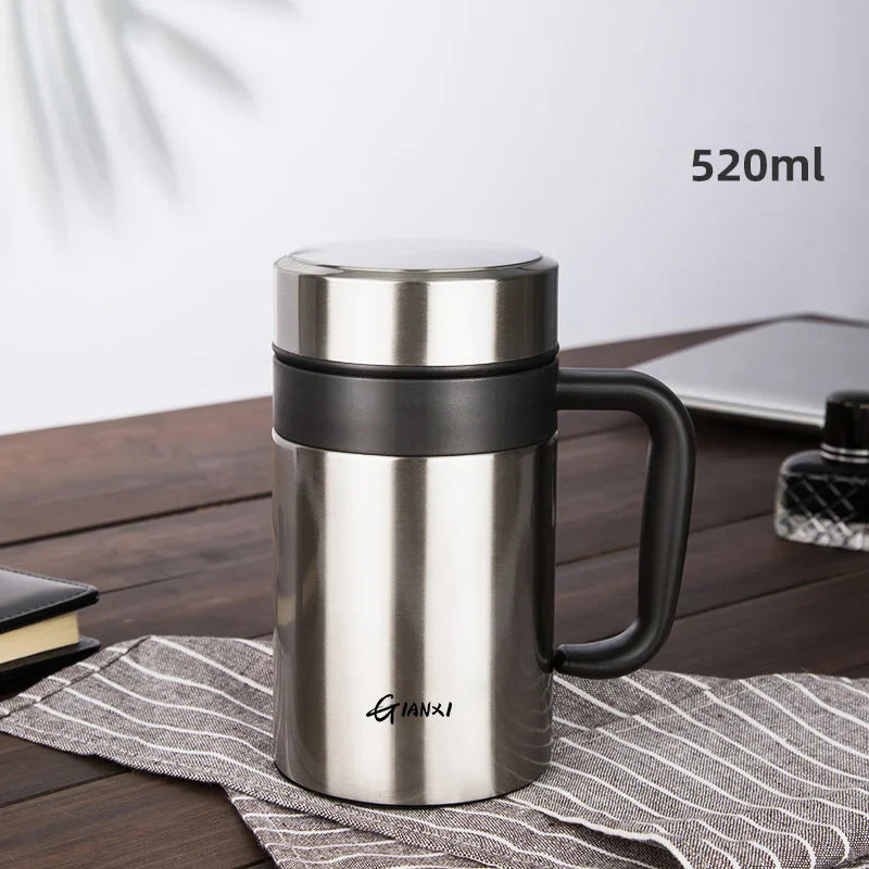 Large Capacity Stainless Steel Vacuum Flask Heat Preservation Insulated Household Cup