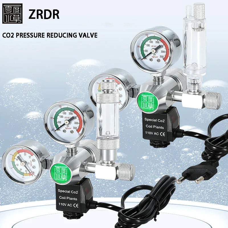 DIY CO2 Regulator for Aquarium – Solenoid Bubble Counter & Pressure Reducing Valve for Fish Tank CO2 Control System