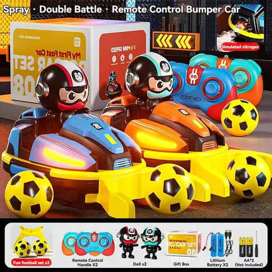 RC Battle Bumper Car Toy for Kids – Music & Light Catapult Robot Karting Game for Toddlers