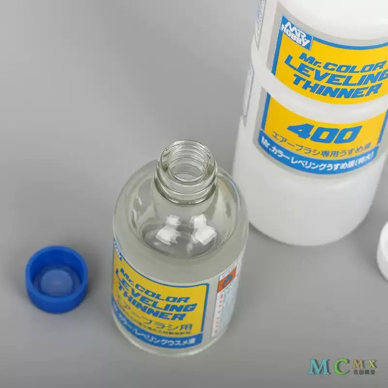 Mr. Hobby MR.COLOR Leveling Thinner T106/T108 – 110ml/400ml Oil-Based Model Paint Thinner for Nitro Lacquer & Slow Drying Finish