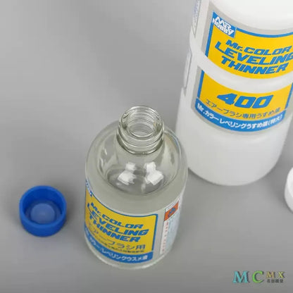Mr. Hobby MR.COLOR Leveling Thinner T106/T108 – 110ml/400ml Oil-Based Model Paint Thinner for Nitro Lacquer & Slow Drying Finish