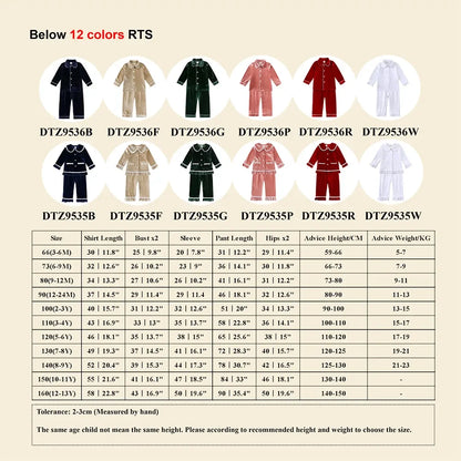 2025 Kids Christmas Pajama Set – Velvet Loungewear Long Sleeve Sleepwear for Boys & Girls