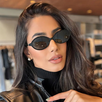 Trendy Small Retro Oval Sunglasses — Vintage Steampunk Round Shades for Women, Fashion UV400 Eyewear