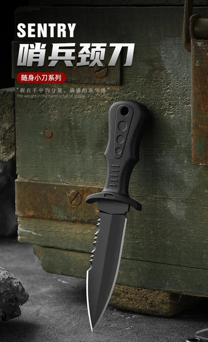 New Mini Tactical Neck Knife – Women's Self-Defense Outdoor Knife, Portable Camping & Fruit Knife