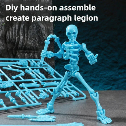 3D Articulated Skull Model – Assemble Action Figure for Anime, Games & Decoration