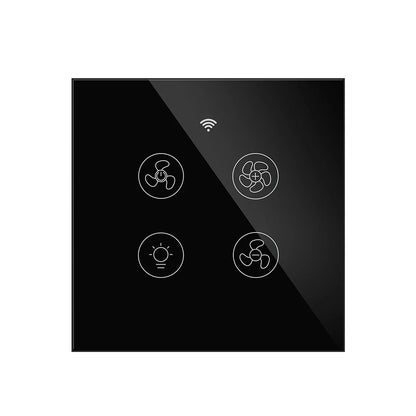 WiFi RF Smart Ceiling Fan Light – 2/3 Way Control, Speed Control, Smart Life/Tuya App, Alexa & Google Home Compatible