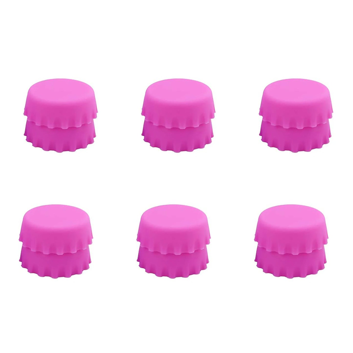 2/6/12pcs Silicone Beer Bottle Caps – Preservative Covers for Wine, Vinegar, Soy, and Cocktail Bottles