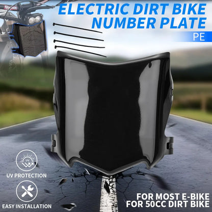 Motorcycle Front Number Plate - Motocross License Plate for Surron, Stark Varg & Talaria Dirt Bikes