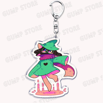 Deltarune & Undertale Keychains – Ralsei, Kris, Susie & Spamton Fan Gaming Accessories