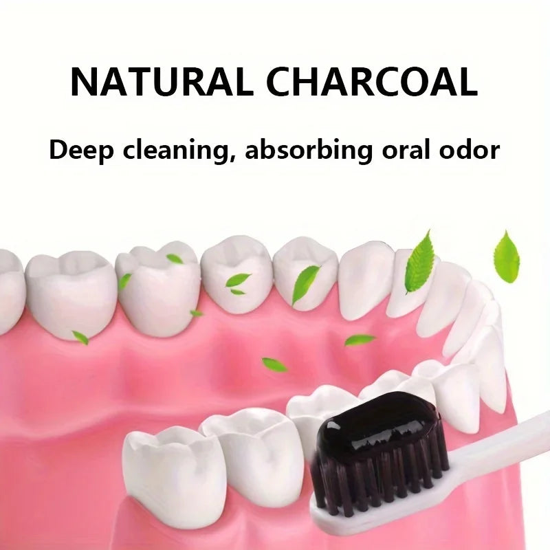 Bamboo Charcoal Toothpaste – Deep Clean, Remove Tooth Stains & Refresh Breath for Healthy Teeth
