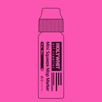 Mini Graffiti Paint Marker Pen - 12mm Waterproof Fluorescent Ink Signature Pen with Round Tip for Art, DIY & Creative Projects