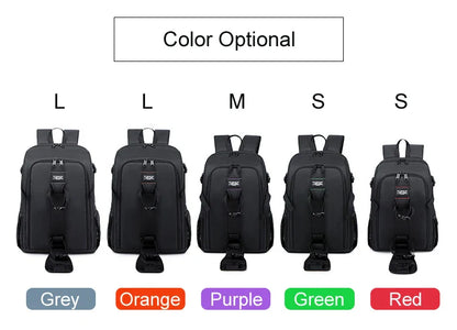 Large Waterproof Camera Backpack — DSLR & Video Tripod Bag with Rain Cover for Canon, Nikon, Sony, Pentax