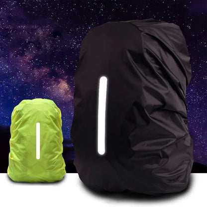Reflective Waterproof Backpack Rain Cover 20-100L – Outdoor Safety Cover for Night Cycling, Hiking & Camping