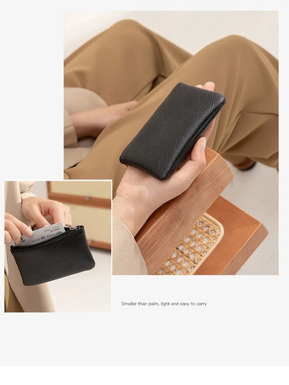Fashion Women’s Small PU Wallet – High-Quality Zipper Card Purse & Key Storage Bag for Ladies