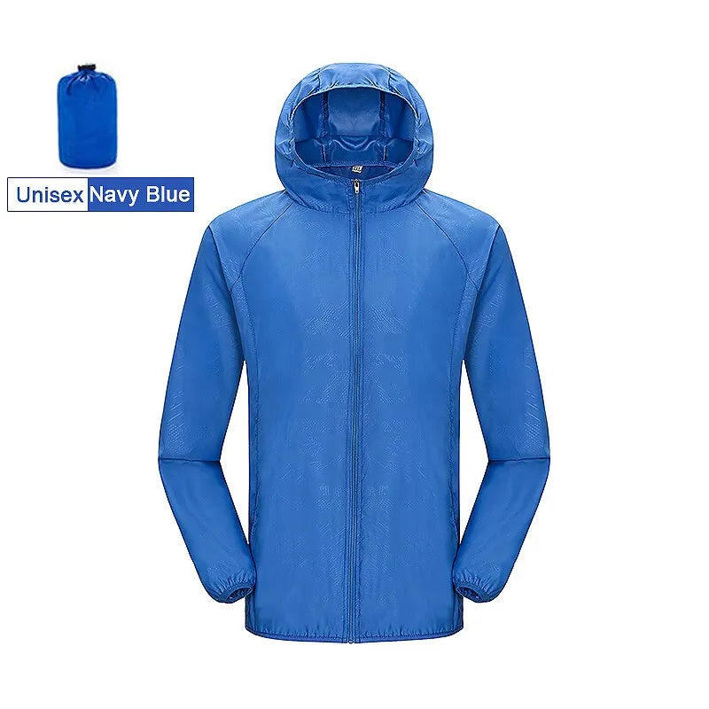 LNGXO Unisex Waterproof Hiking Jacket – Quick Dry Camping Windbreaker, Trekking, Fishing, Anti-UV Rain Coat for Men & Women