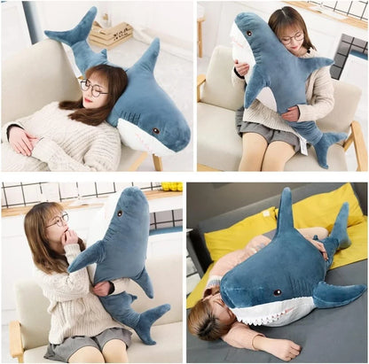 Soft Shark Plush Toy – Stuffed Sea Animal Pillow for Kids Birthday & Party Gift