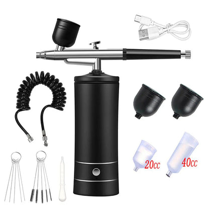 Portable Airbrush Nail Compressor — Wireless Spray Gun for Nail Art, Crafts & Model Painting