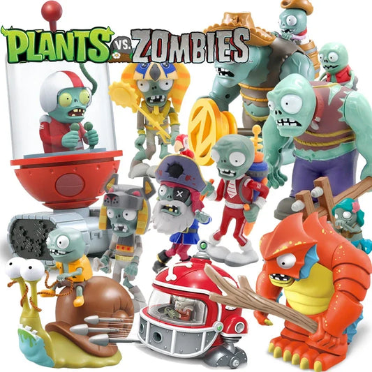 Plants vs Zombies 2 Toy Figure Set – Mechanical Shark & Wild West Gargantuar Game Character Collectible Gift