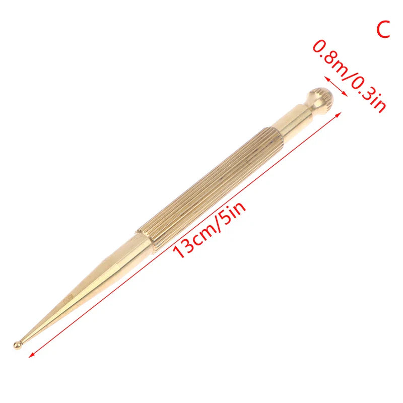 Manual Acupuncture Pen with Terahertz Energy Stone | Trigger Point Massager Stick for Face & Body Relaxation