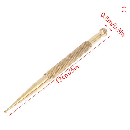 Manual Acupuncture Pen with Terahertz Energy Stone | Trigger Point Massager Stick for Face & Body Relaxation