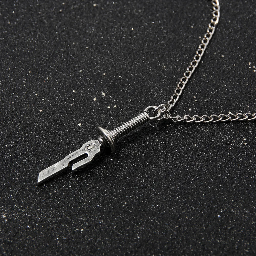 Jujutsu Kaisen Toji Fushiguro Sword Necklace – Spear of Tianri Knife Pendant for Unisex Cosplay
