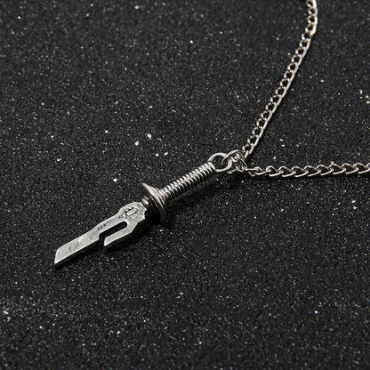Jujutsu Kaisen Toji Fushiguro Sword Necklace – Spear of Tianri Knife Pendant for Unisex Cosplay
